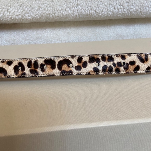 Ralph Lauren Leopard Print Belt with Silver Buckle - Picture 6 of 9